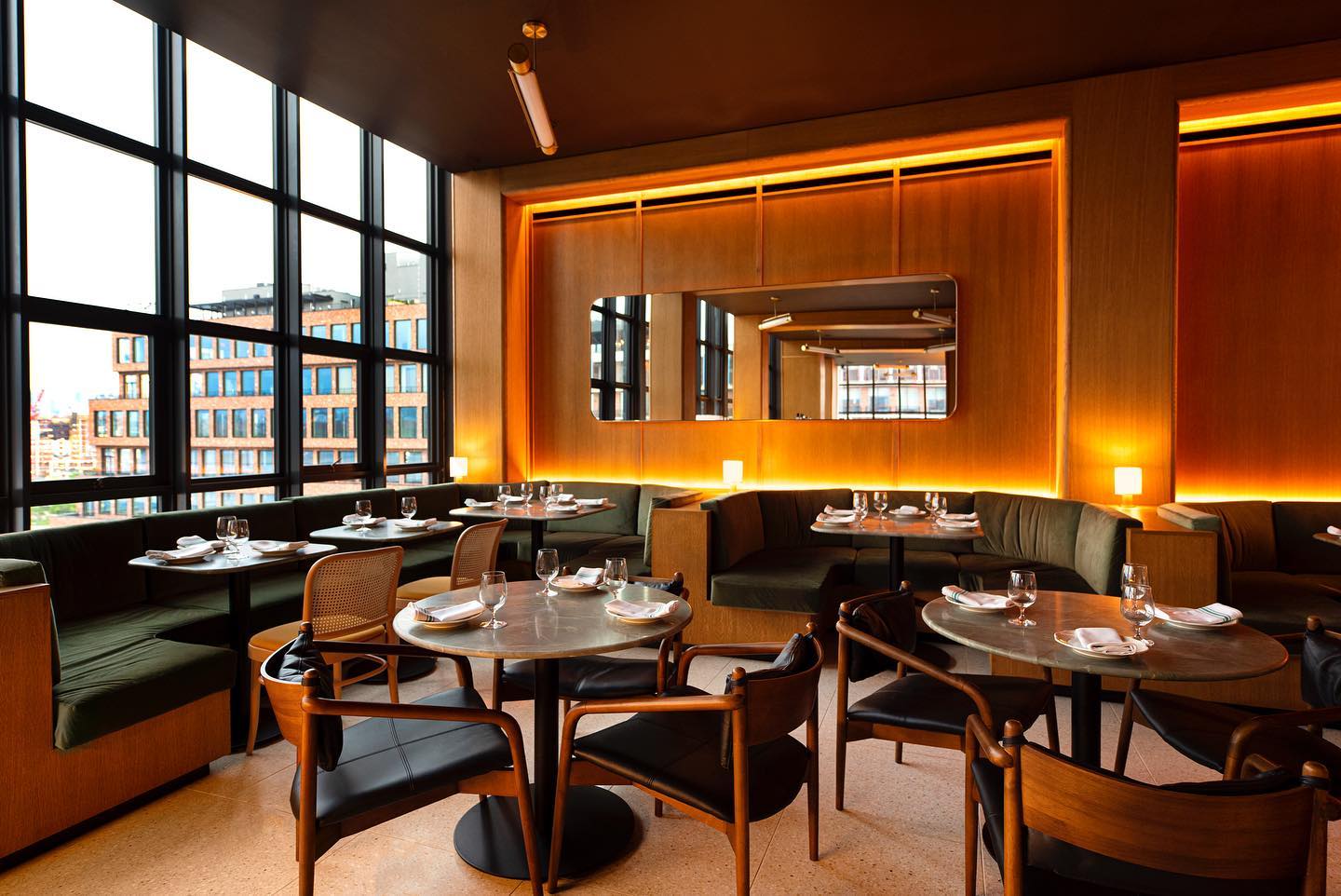 Bar Blondeau at the Wythe Hotel is très chic!