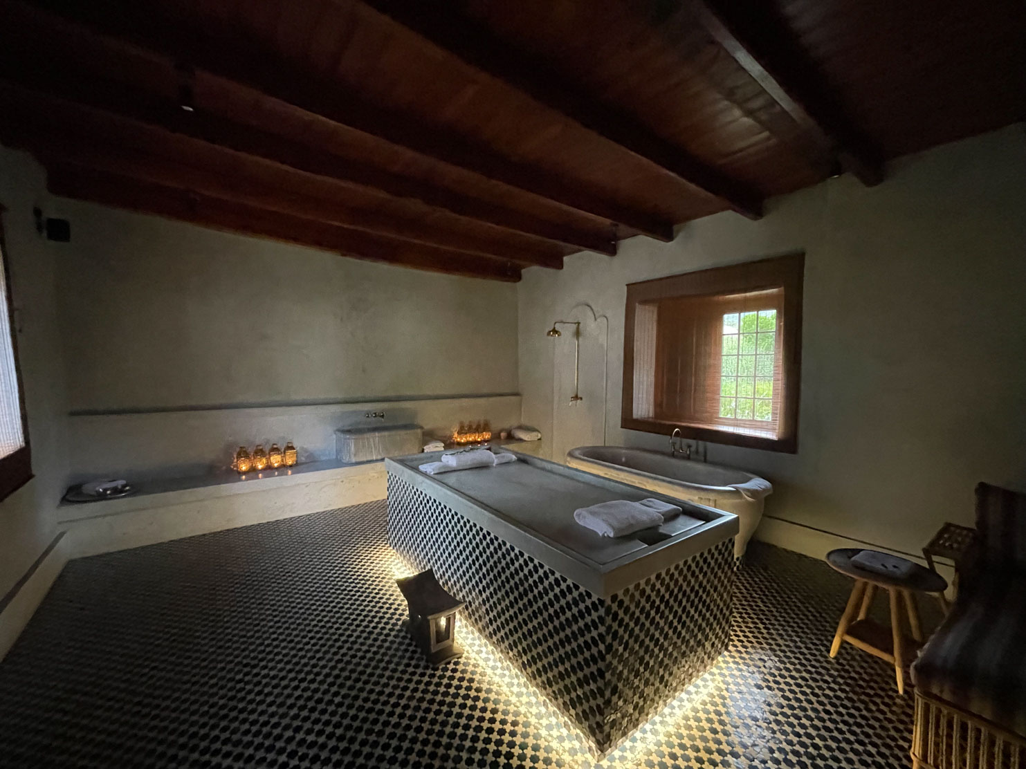 Sterrekopje Farm The beautiful hammam where I was bathed, cleansed, and pampered by Bernice, my spa therapist, for the duration of my stay