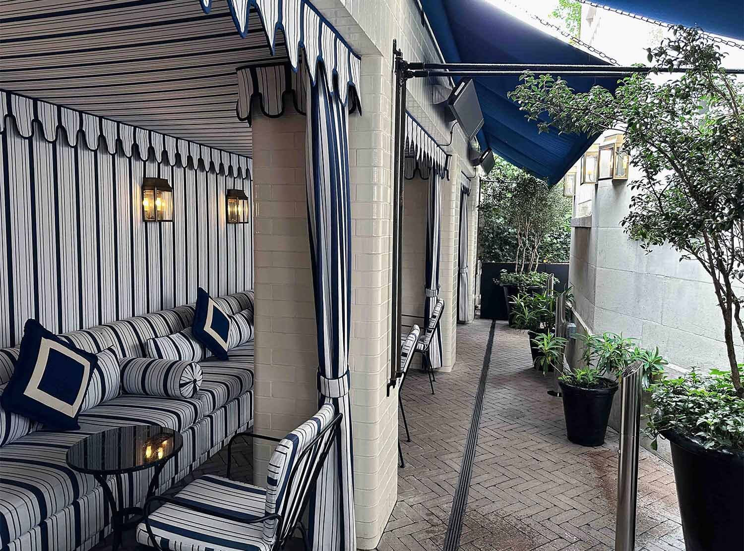 The Twenty Two Also downstairs, two outdoors and more secluded areas. Fresh and chic