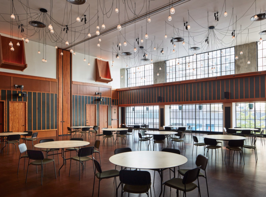 Ace Hotel Brooklyn The never too crowded, always welcoming communal think tank in the Atrium, a venue space for performance and events with oh so delicious light (day or night!)
