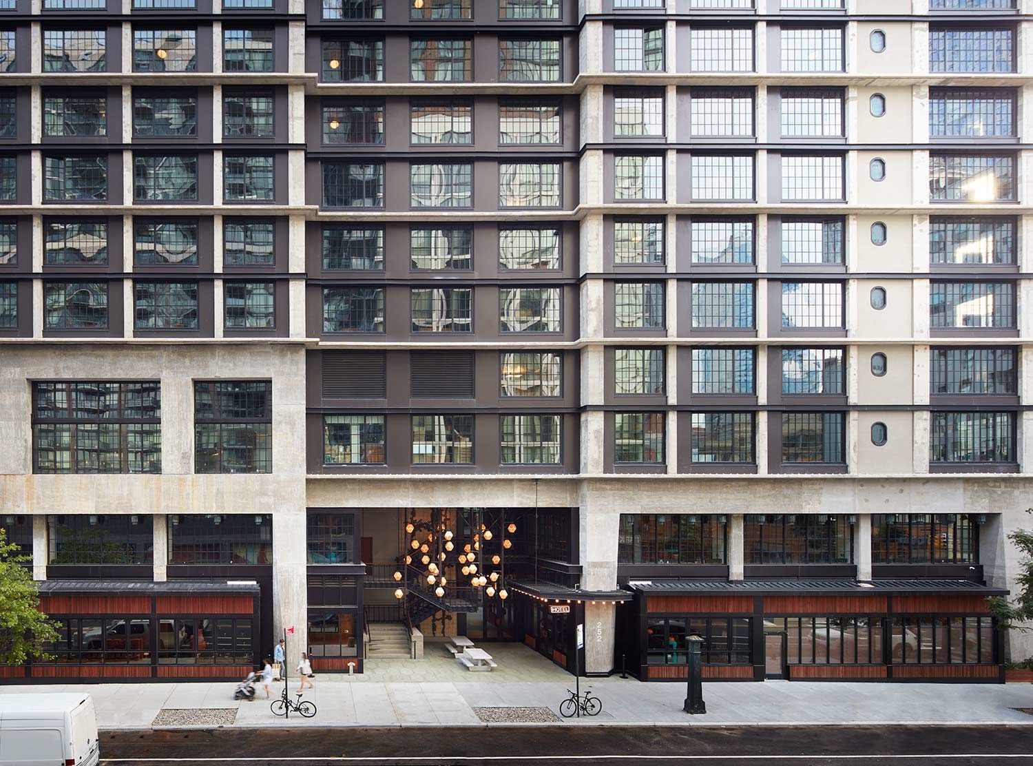 Ace Hotel Brooklyn The most beautiful building on the block with a glorious entrance and outdoor meeting space 