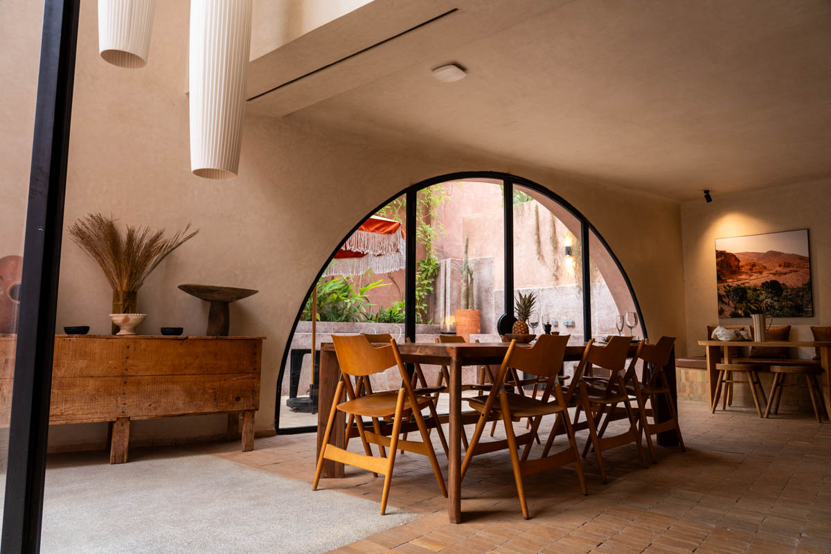 Maison Brummell Meals are served at this wonderful custom-built classic Moroccan kitchen