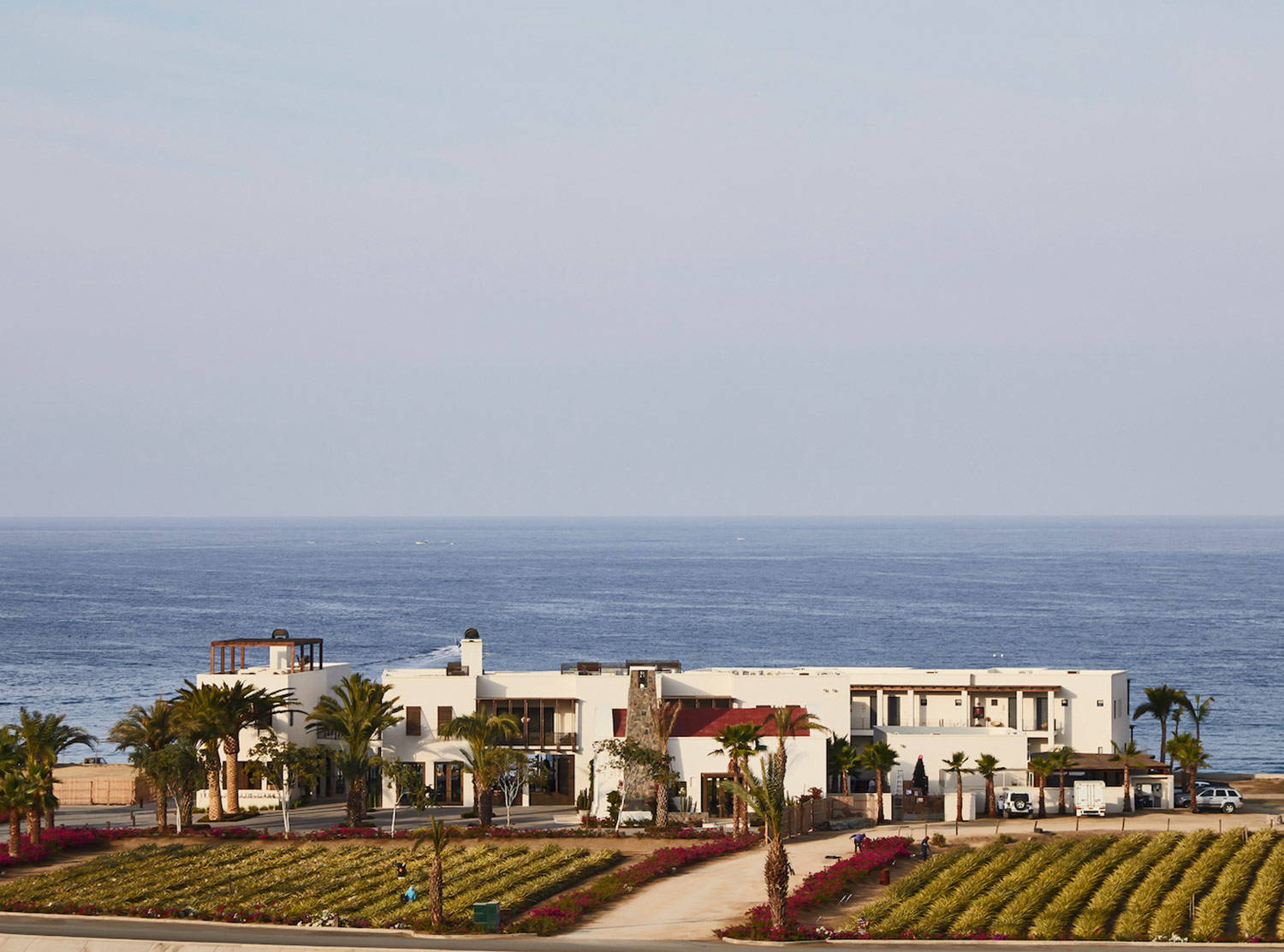 Hotel San Cristóbal sits on the Pacific side of Todos Santos, right along the Tropic of Cancer