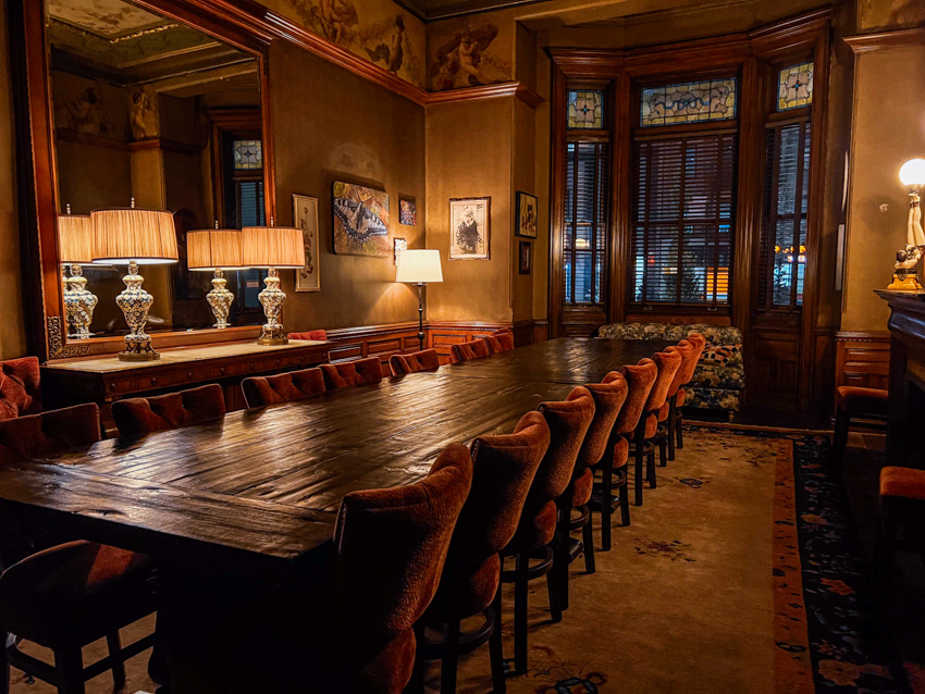 Hotel Chelsea There are several exquisite private event rooms. One MUST host an evening here...