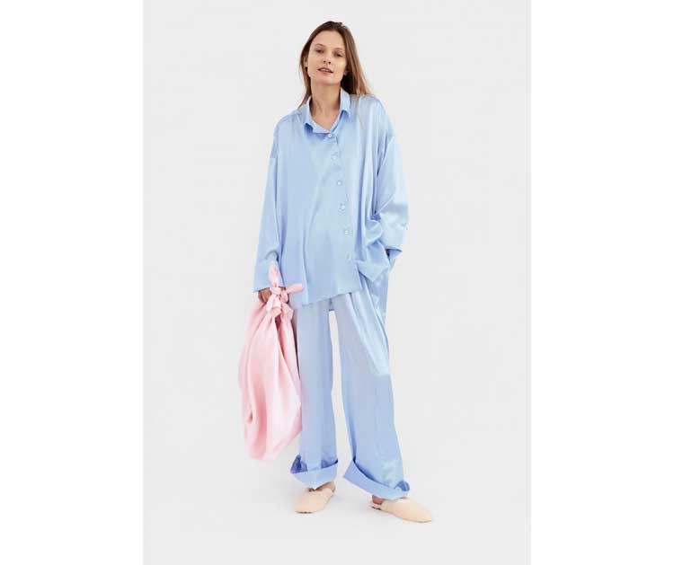 Silk pajamas