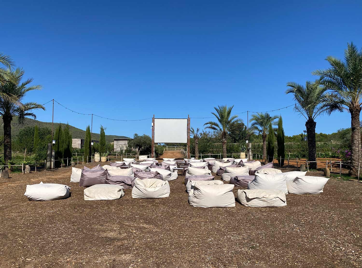 Atzaró Agroturismo Hotel The open-air cinema. So cool!